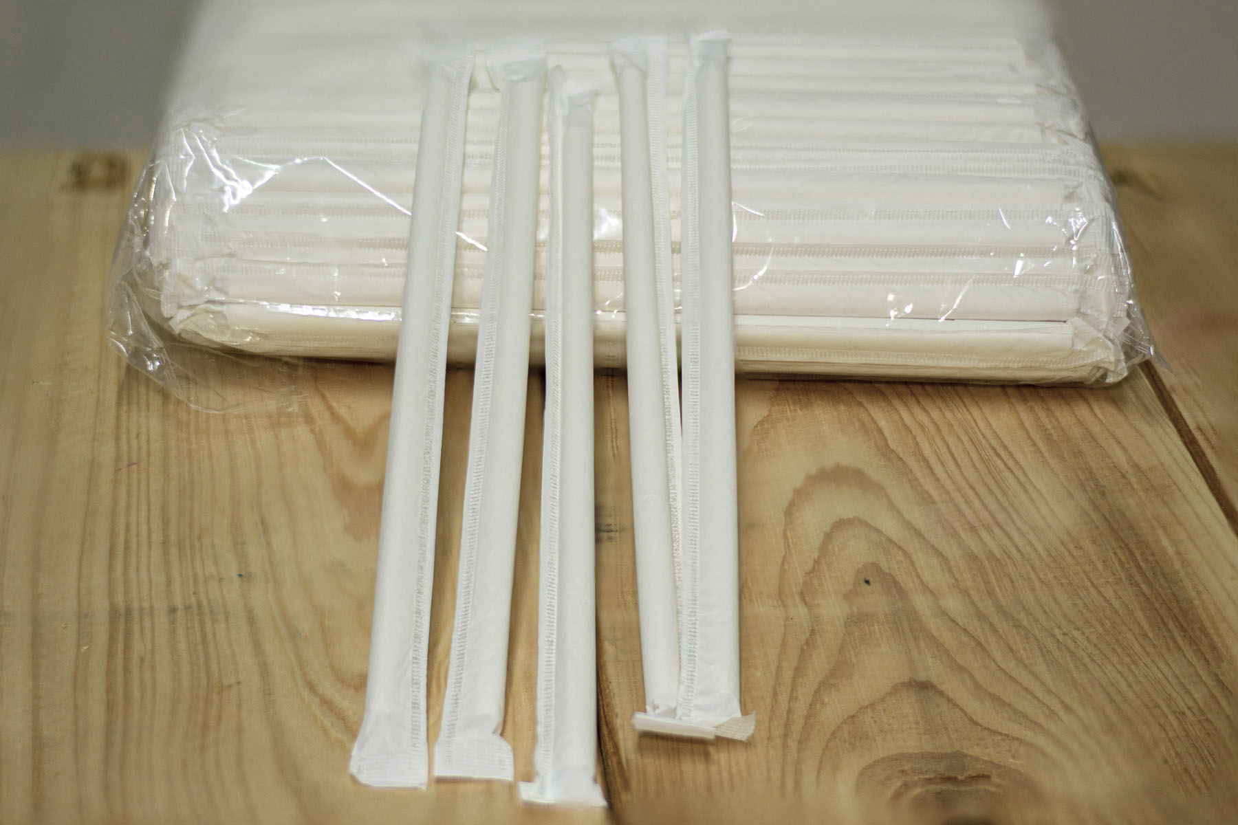 Paper straw (wrapped)
